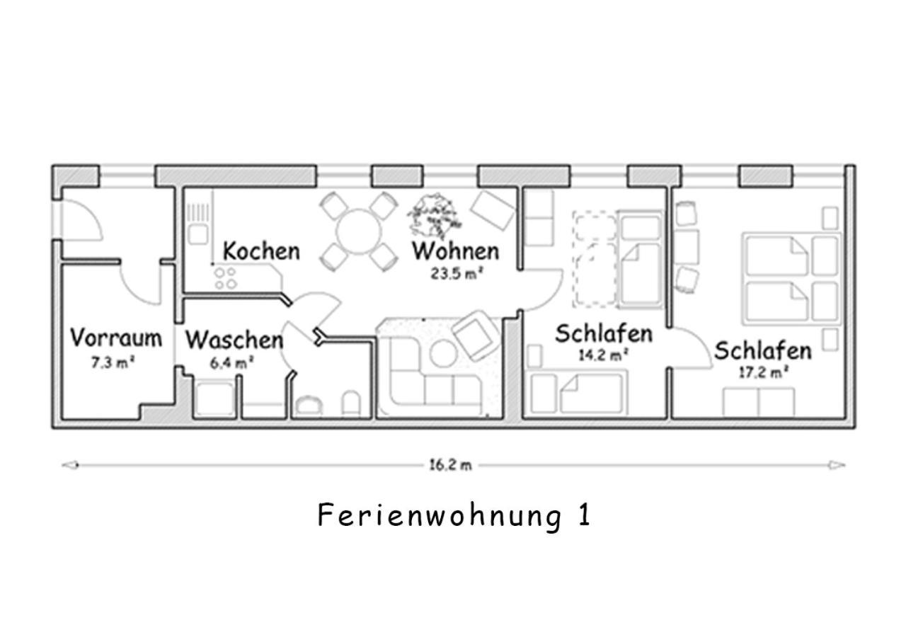Ferienwohnung Weisses Ross Pirna Exterior foto